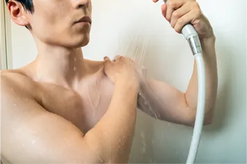 シャワーの温度バッチリ？